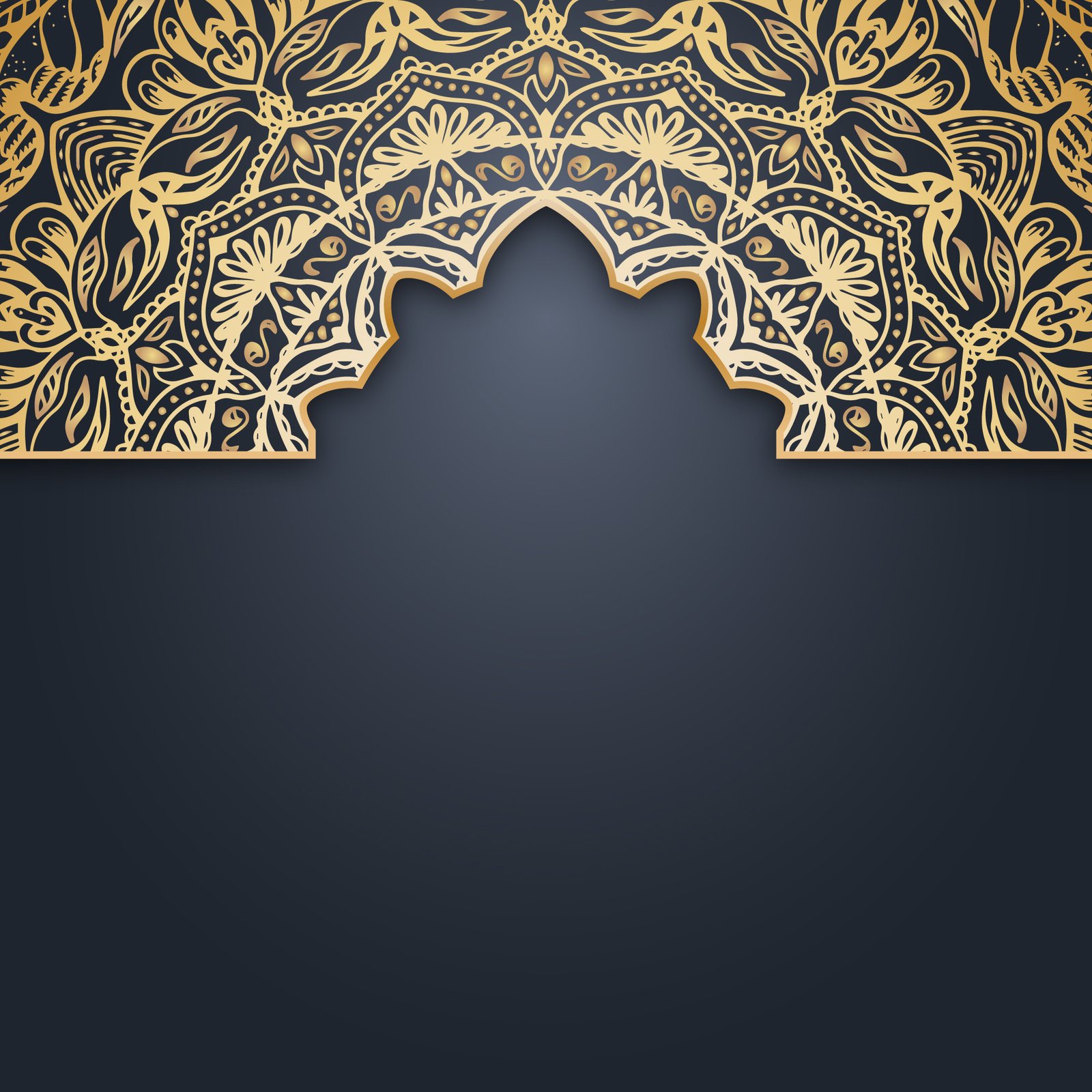 3D Ornate Gold Background